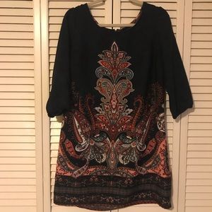 *Donating 3/11* Floral and paisley Pattered Dress